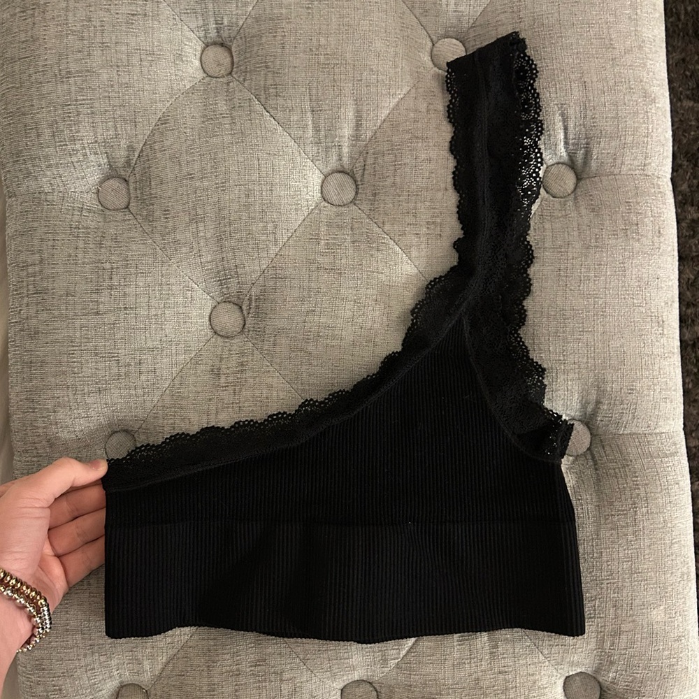 Urban Outfitters Black Lace Bandeau